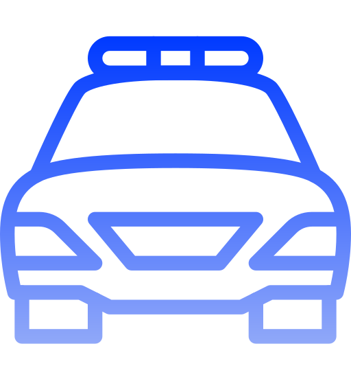 coche de policía icono gratis