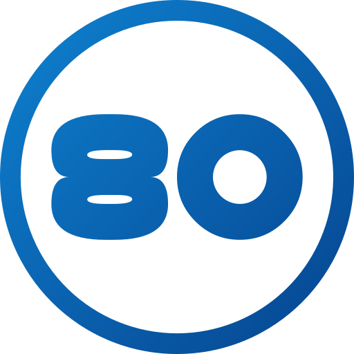 80 icono gratis