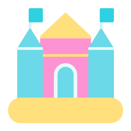 castillo inflable icono gratis