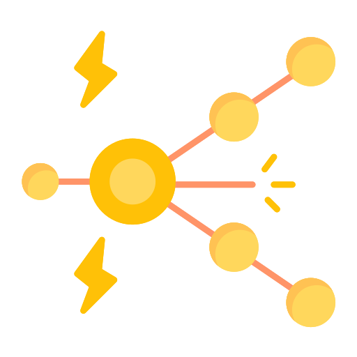 fisión nuclear icono gratis