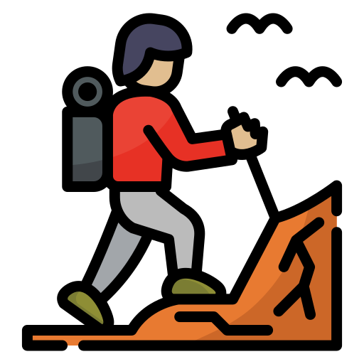 senderismo icono gratis