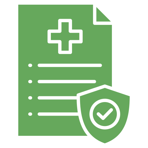 seguro de salud icono gratis