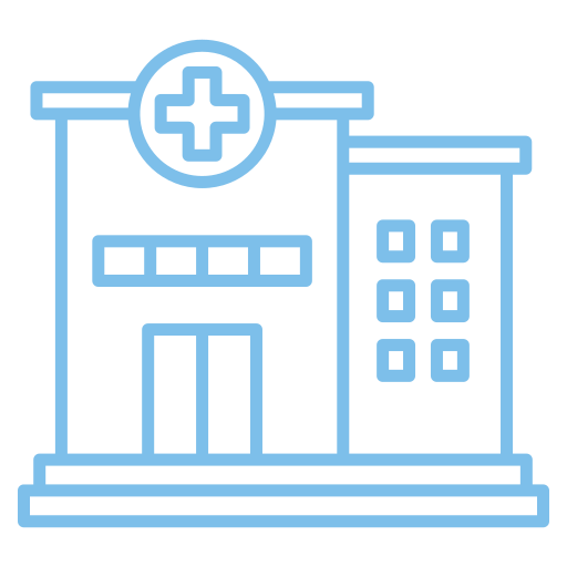 edificio hospitalario icono gratis