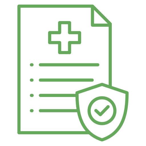 seguro de salud icono gratis