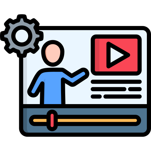 vídeotutorial icono gratis