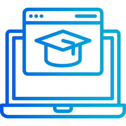 educación en línea icono gratis
