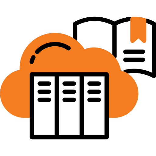 bibliothèque cloud Icône gratuit bibliothèque cloud Icône gratuit