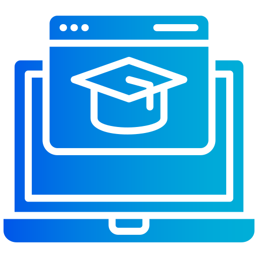 educación en línea icono gratis