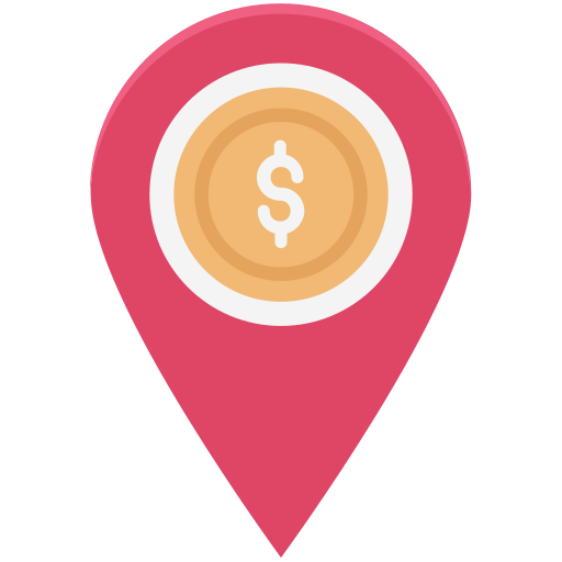 은행 위치 무료 아이콘