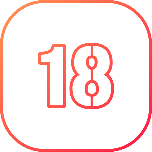 Number 18 free icon Number 18 free icon