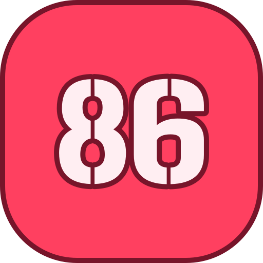 86 icono gratis