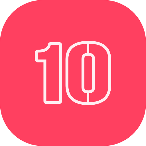 Номер 10 бесплатно иконка Номер 10 бесплатно иконка