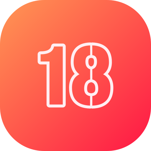 Number 18 free icon Number 18 free icon