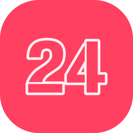 Number 24 free icon