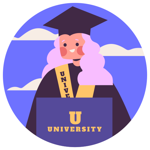 université gratuit sticker