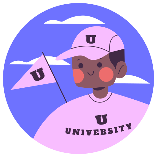 université gratuit sticker