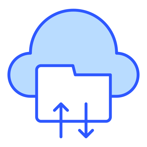 almacenamiento en la nube icono gratis
