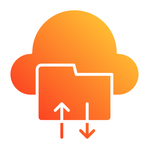 almacenamiento en la nube icono gratis