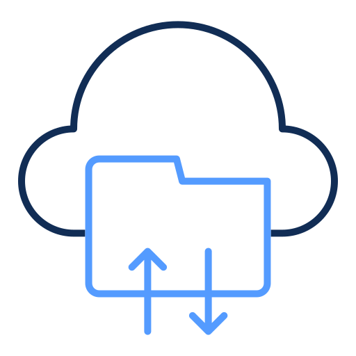 almacenamiento en la nube icono gratis