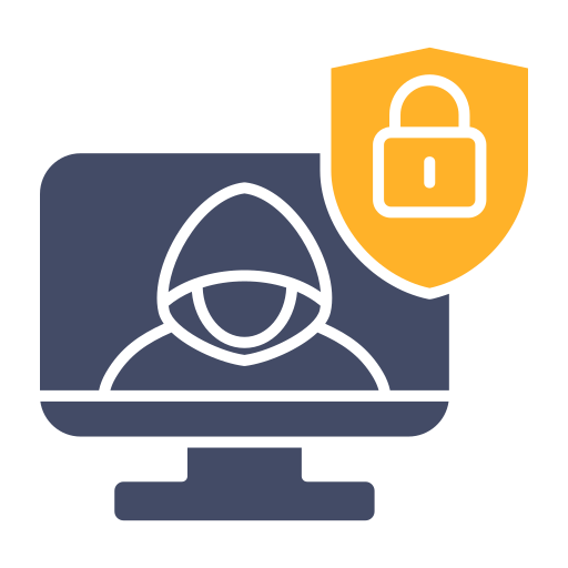 la seguridad cibernética icono gratis