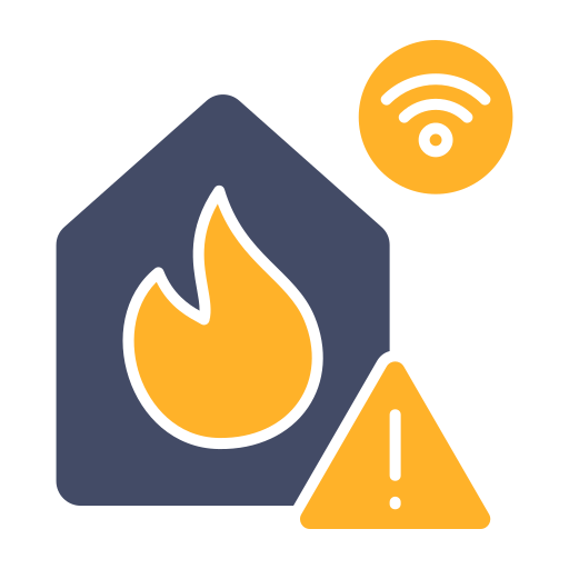 alarma de incendios icono gratis