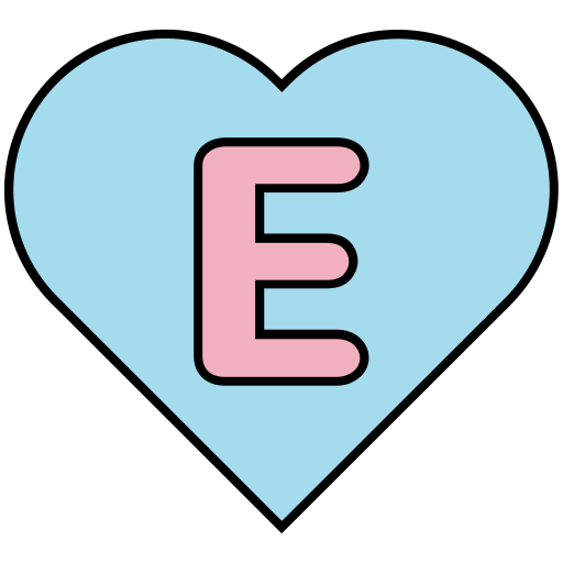 letra e icono gratis