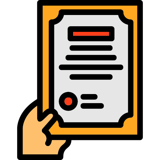 Сертификат бесплатно иконка