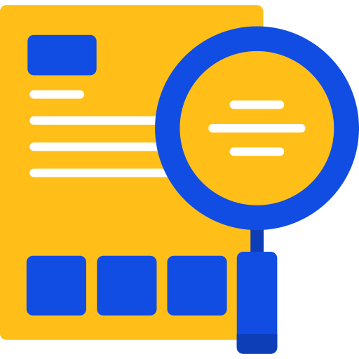 Magnifying glass free icon
