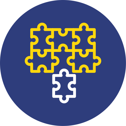 Puzzle pieces free icon