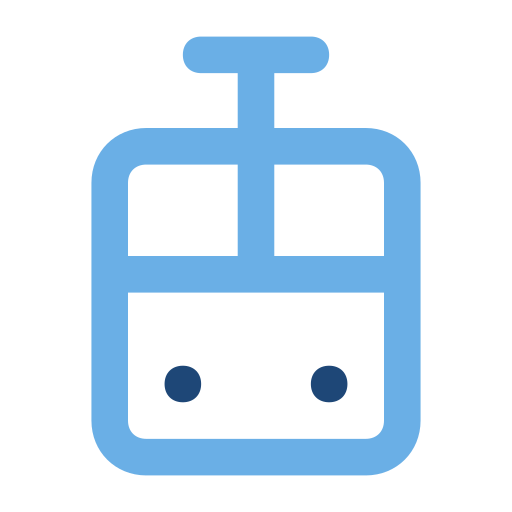 bonde, bondinho grátis ícone