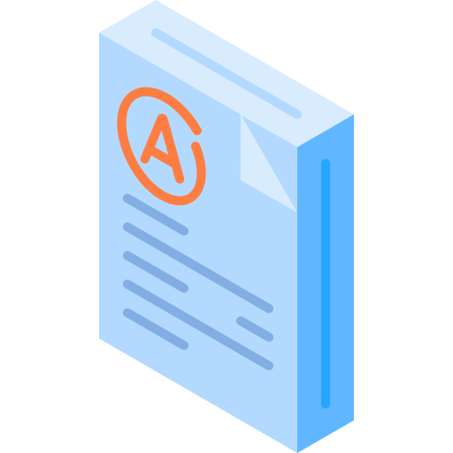 resultados de examen icono gratis