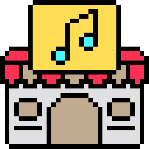 tienda de música icono gratis