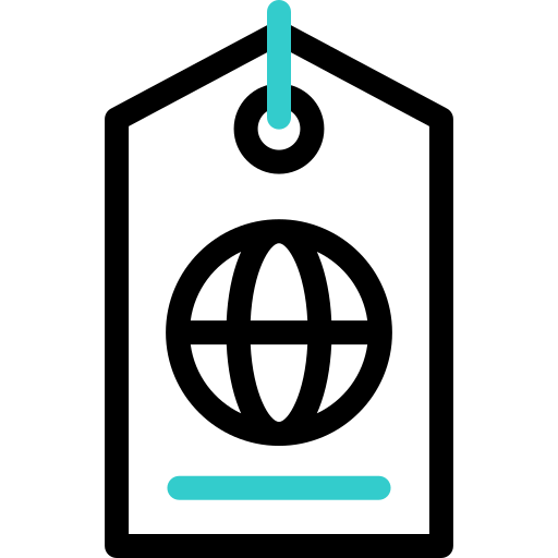 etiqueta icono gratis