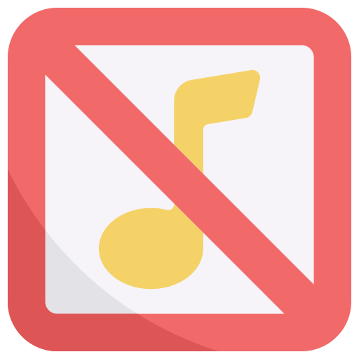 sin musica icono gratis