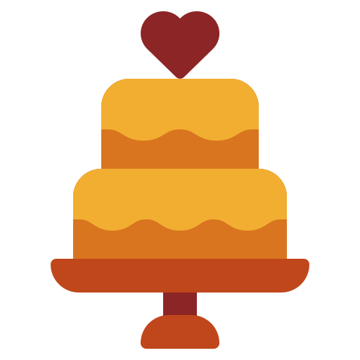 pastel de boda icono gratis