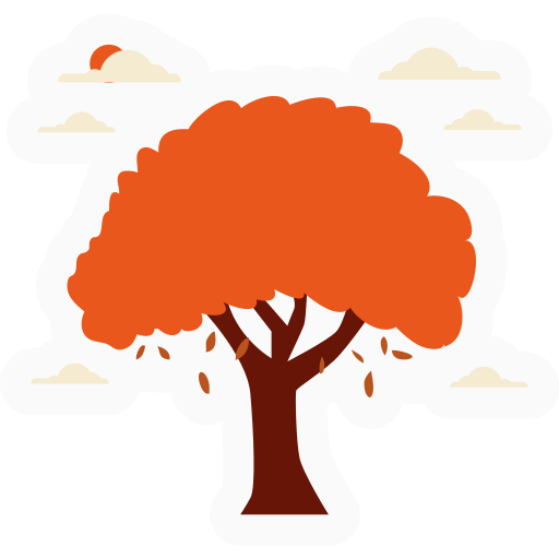 árbol de otoño icono gratis