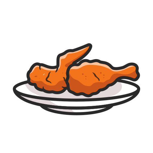 poulet frit Icône gratuit poulet frit Icône gratuit
