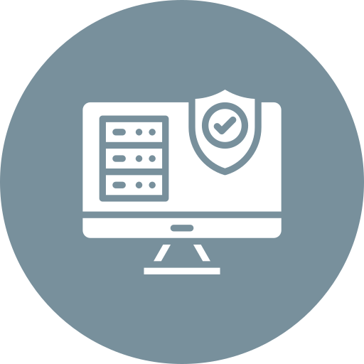 seguridad de datos icono gratis