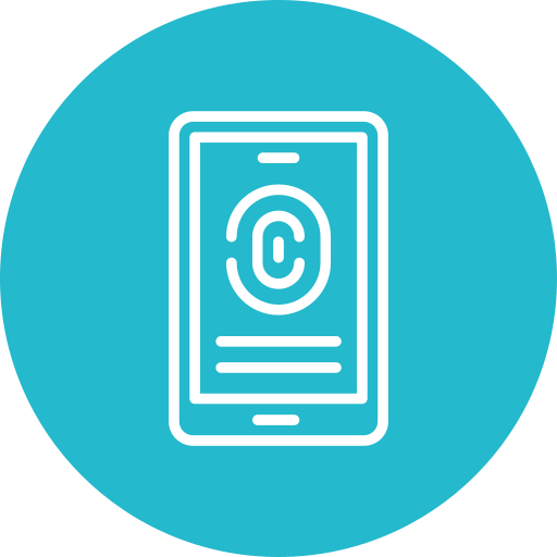 huella dactilar icono gratis