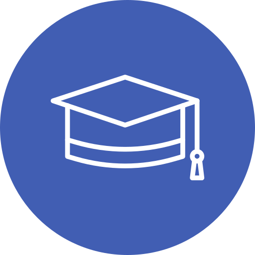 sombrero de graduado icono gratis