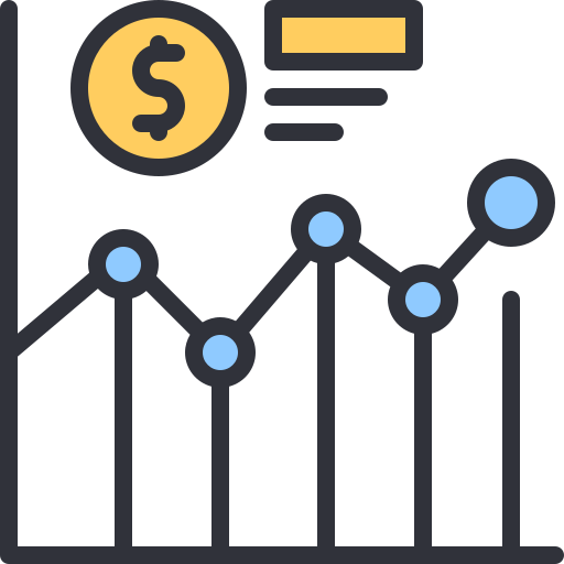 gráfico de linea icono gratis