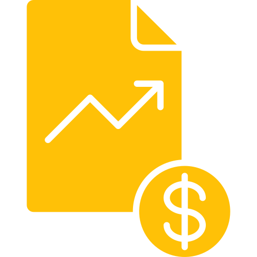 informe financiero icono gratis