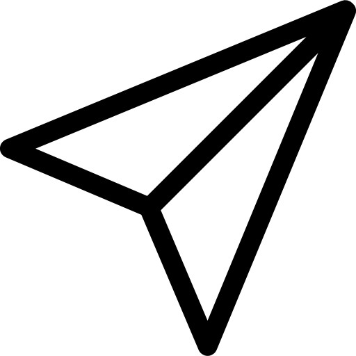 Paper plane free icon