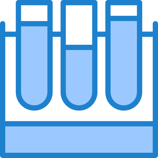 Test tubes srip Blue icon