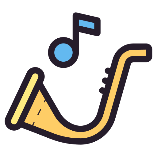 saxofón icono gratis