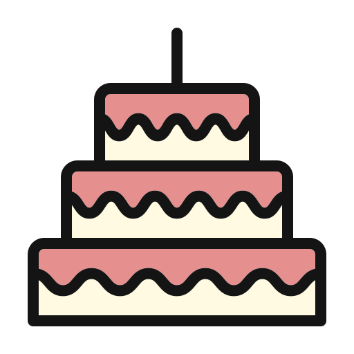 pastel de cumpleaños icono gratis