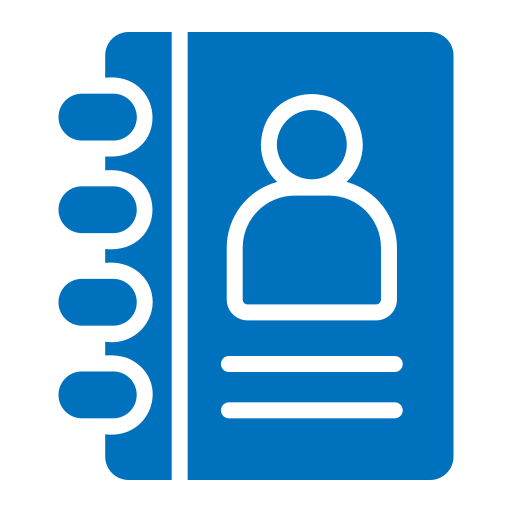 directorio telefónico icono gratis