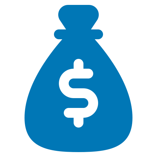 bolsa de dinero icono gratis