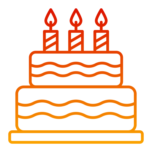 pastel de cumpleaños icono gratis