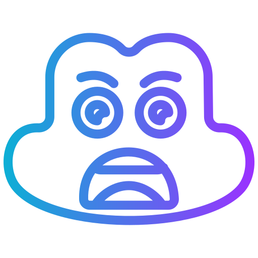 Angry face Generic gradient outline icon